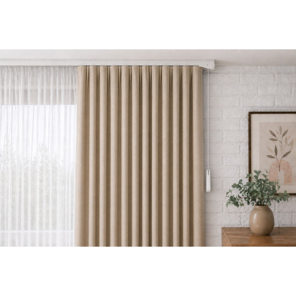 Карниз з кордовим керуванням Karniz-flex СKS 380 см білий