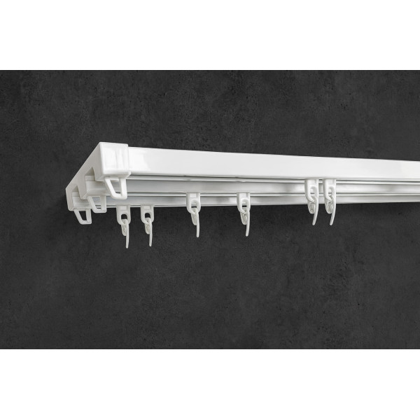 Карниз пластиковий трьохрядний LUX 3 Karniz-flex 110 см