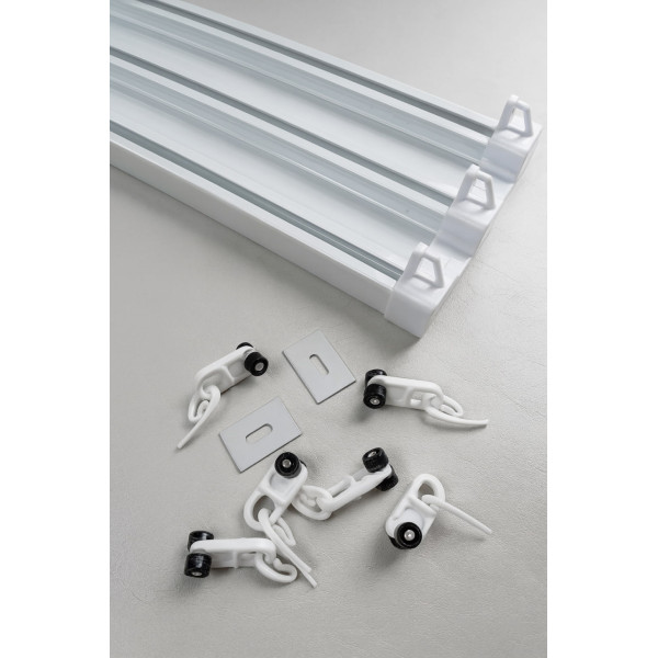 Карниз пластиковий трьохрядний LUX 3 Karniz-flex 110 см